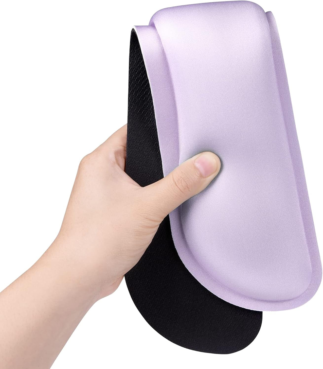 Enlarge Keyboard Wrist Rest, Memory Foam Wrist Cushion for Desk Mats Support, Cute Typing Pain Relief Keyboard Mouse Pad Rests Set with Non-Slip Base for Gaming Laptop Office, Vanilla Purple