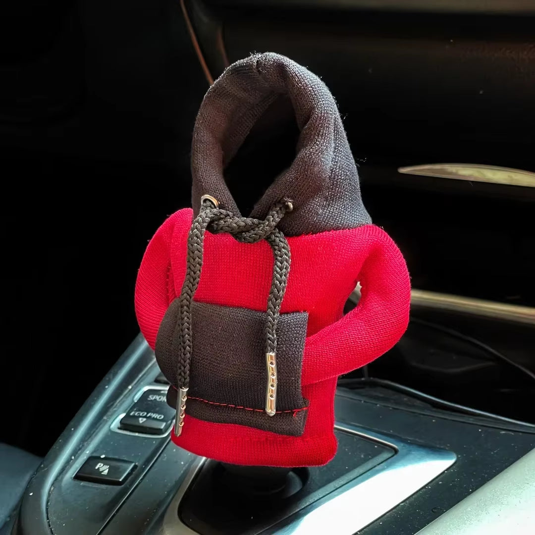 Gear Shift Mini Hoodie Cover Shift Cover Gear Handle Decoration Fits Manual Automatic Universal Car Shift Lever Interior Decor