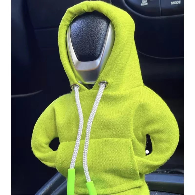 Gear Shift Mini Hoodie Cover Shift Cover Gear Handle Decoration Fits Manual Automatic Universal Car Shift Lever Interior Decor