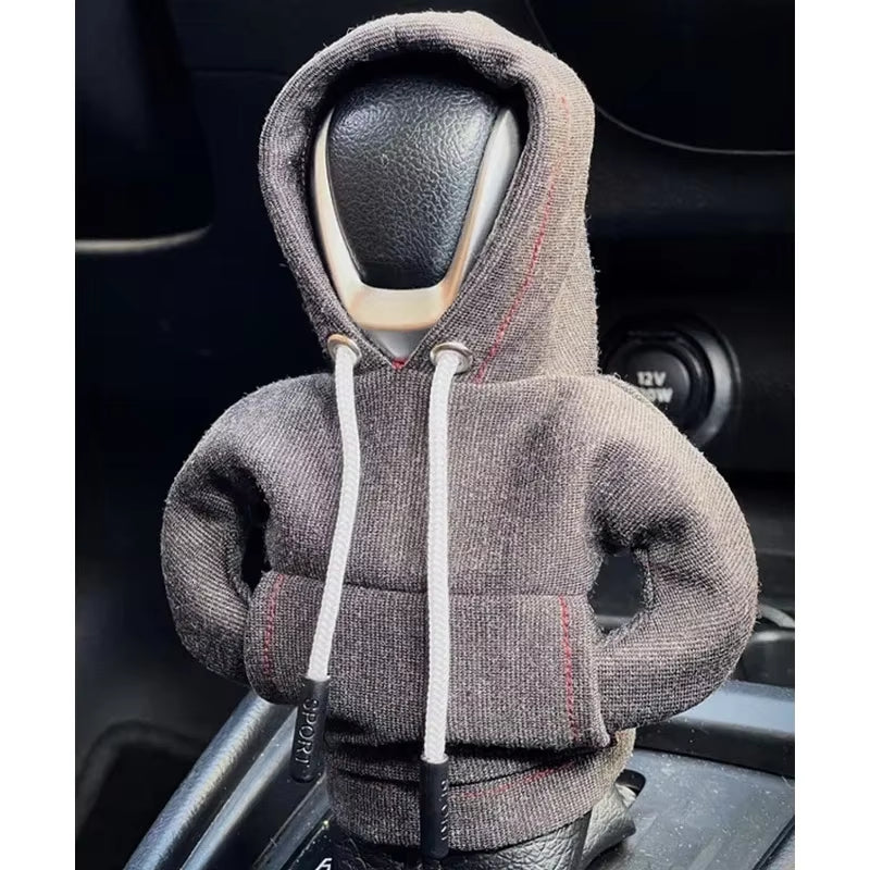 Gear Shift Mini Hoodie Cover Shift Cover Gear Handle Decoration Fits Manual Automatic Universal Car Shift Lever Interior Decor