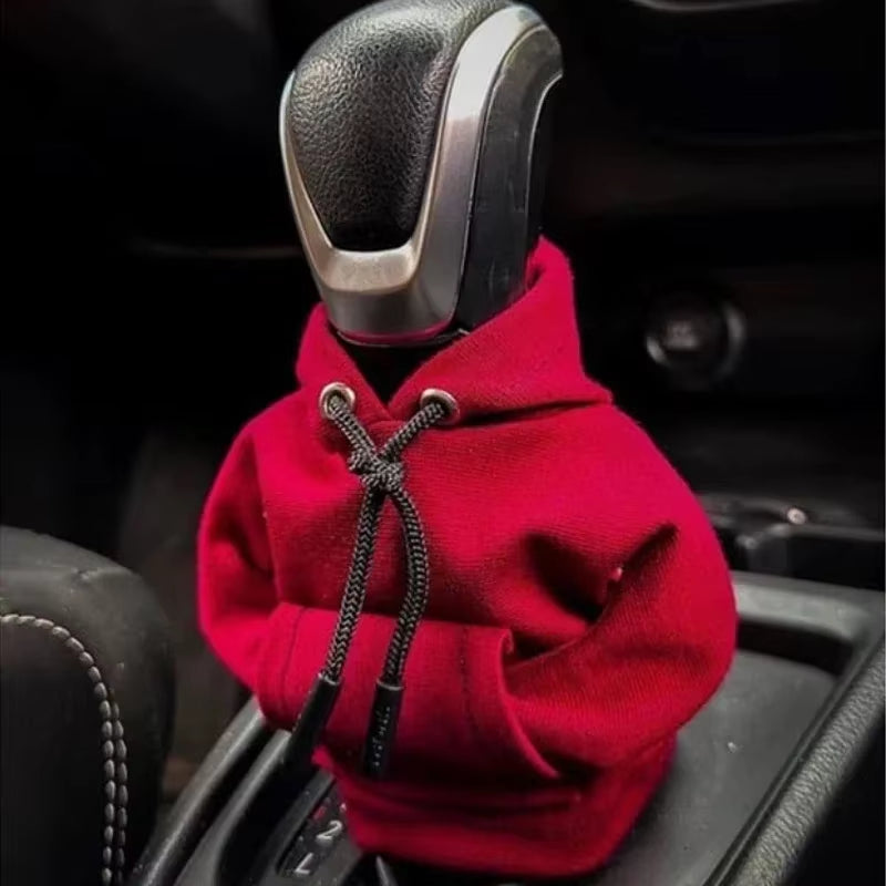 Gear Shift Mini Hoodie Cover Shift Cover Gear Handle Decoration Fits Manual Automatic Universal Car Shift Lever Interior Decor