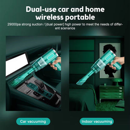 Car Wireless Vacuum Cleaner 29000Pa Wet Dry Vacuum Cleaner Cordless Handheld Auto Vacuum Home & Car Dual Use Mini Vacuum Cleaner