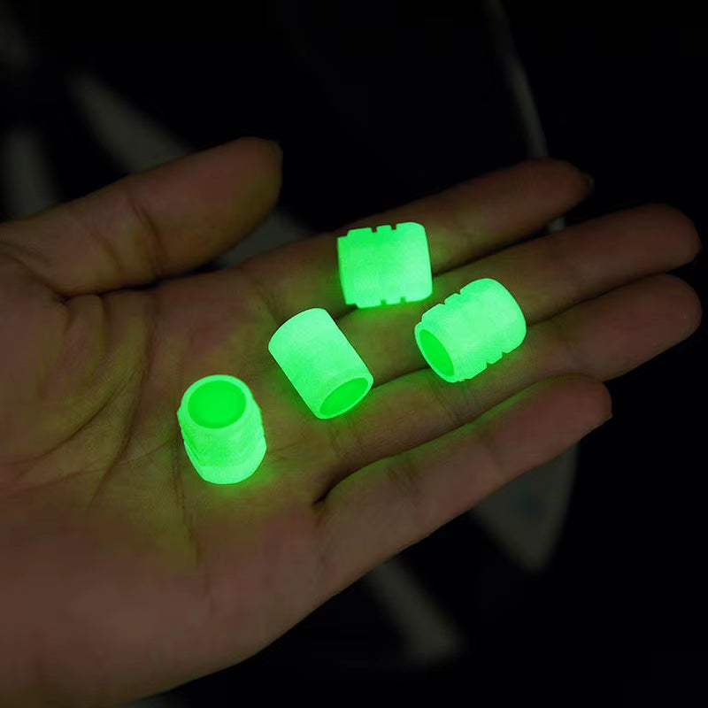 Luminous Night Glowing Absorb Light Motorcycle Wheel Valve Caps for Ducati Scrambler 800 Pcx125 Tuning Honda Navi Sherco