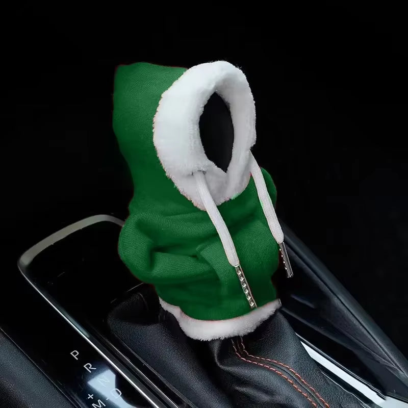 Gear Shift Mini Hoodie Cover Shift Cover Gear Handle Decoration Fits Manual Automatic Universal Car Shift Lever Interior Decor