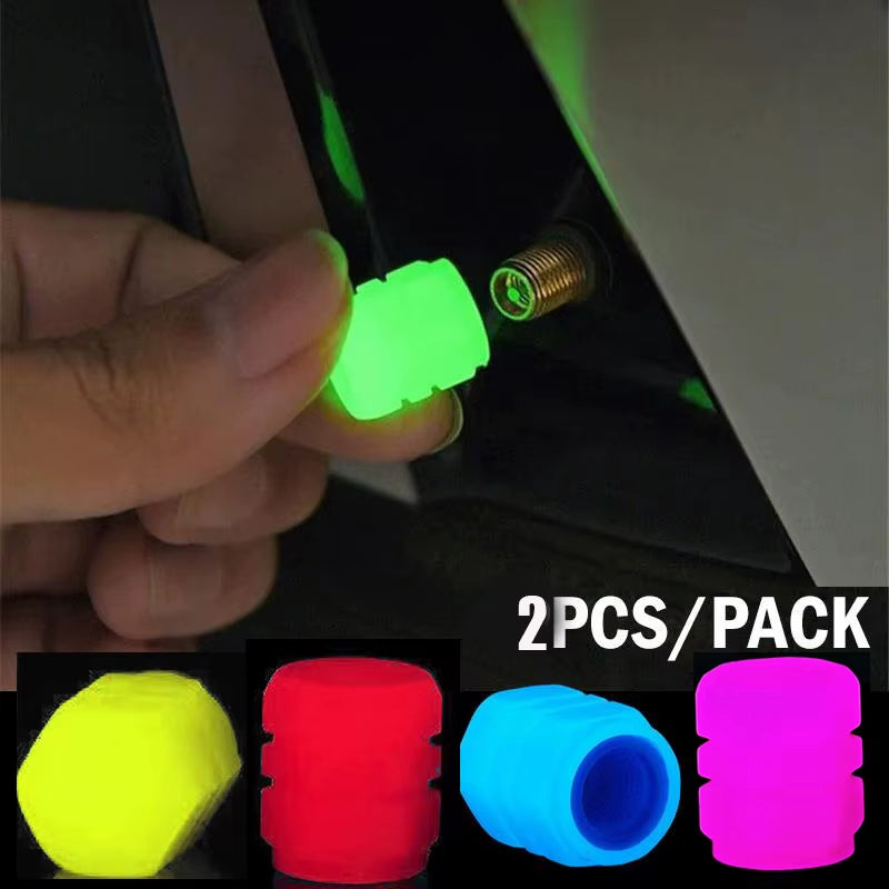 Luminous Night Glowing Absorb Light Motorcycle Wheel Valve Caps for Ducati Scrambler 800 Pcx125 Tuning Honda Navi Sherco