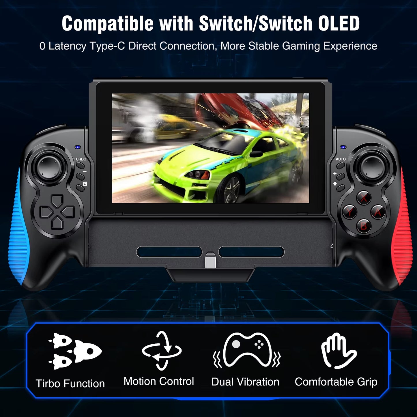 BEBONCOOL Q134 Witch Pro Controllers for Switch/Oled One-Piece Switch Controller Replacement for Pro Controller Switch