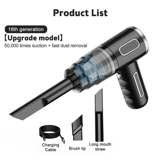 Car Wireless Vacuum Cleaner 29000Pa Wet Dry Vacuum Cleaner Cordless Handheld Auto Vacuum Home & Car Dual Use Mini Vacuum Cleaner