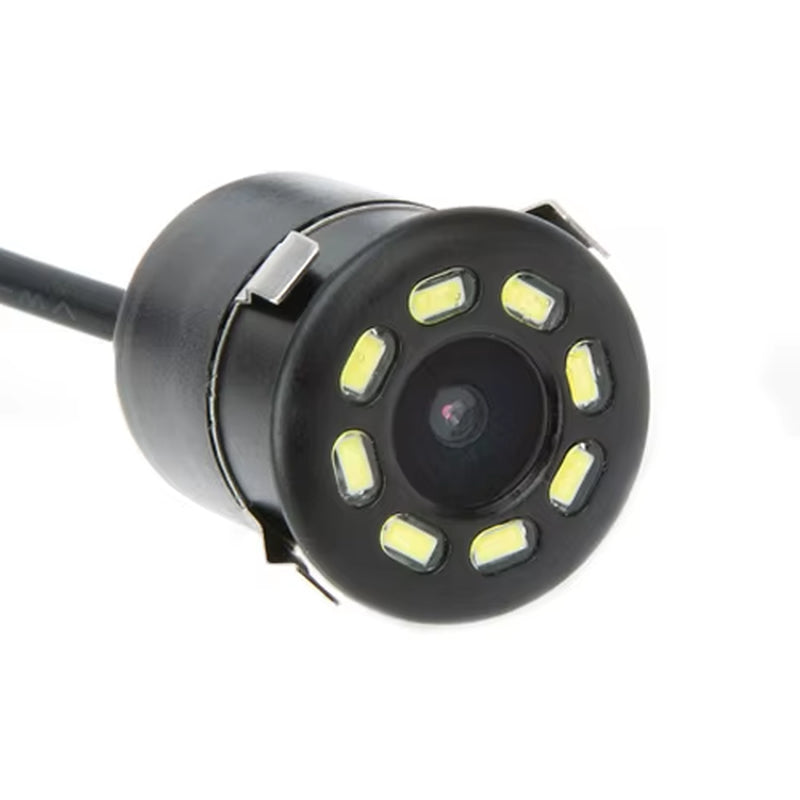 Car Rear View Camera 8 LED Night Vision Reversing Auto Parking Monitor CCD Waterproof HD Video