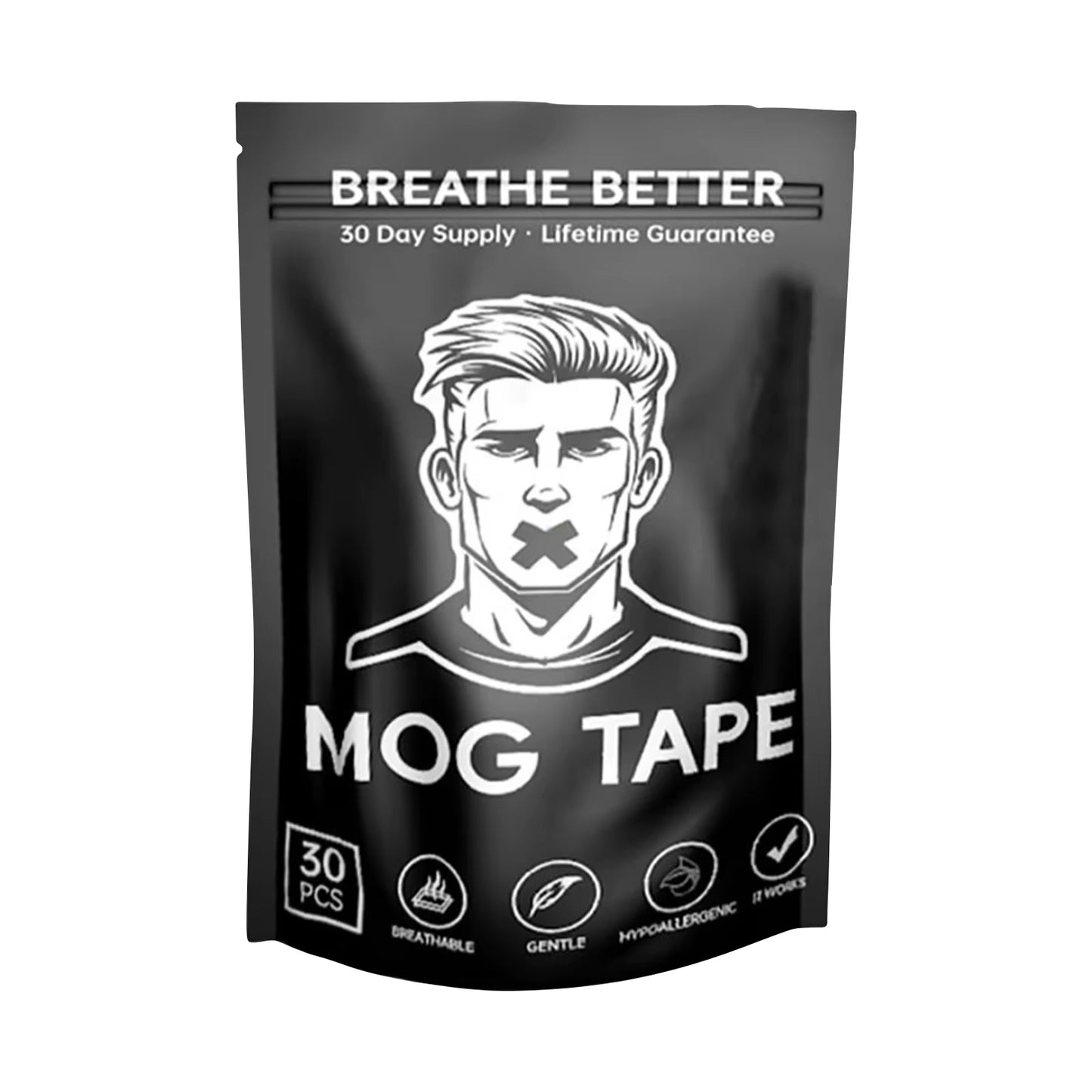 Mog-Tape Anti-Snoring Strips for Comfortable Sleep Gentle, Breathable, and Effective Solution for Restful Nights