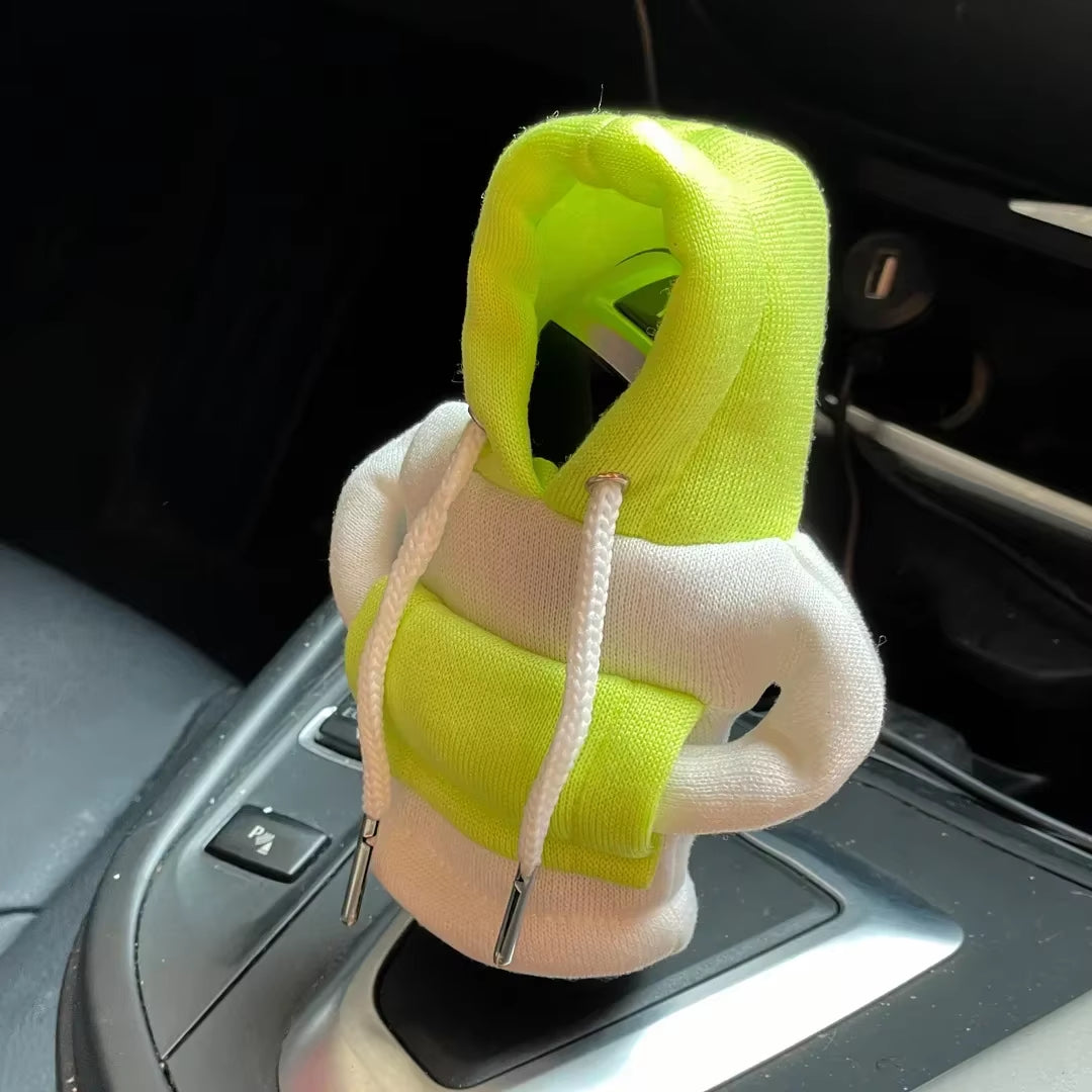 Gear Shift Mini Hoodie Cover Shift Cover Gear Handle Decoration Fits Manual Automatic Universal Car Shift Lever Interior Decor